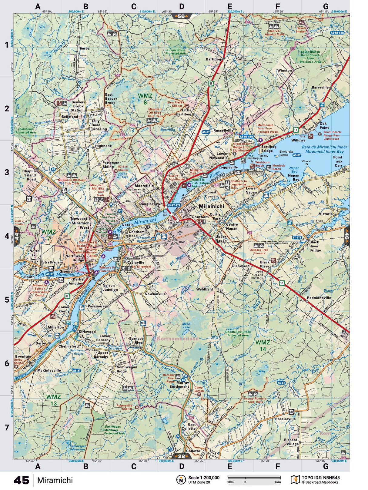 NBNB45 TOPO - Miramichi - TOPO Map