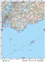 NBNB5 Wall Map - Saint John - Backroad Maps