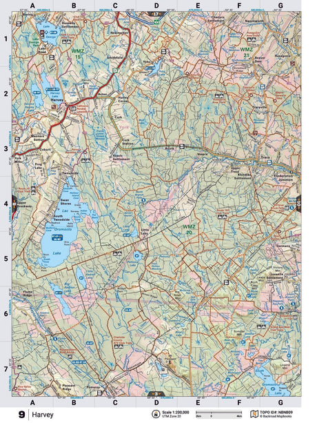 NBNB9 Wall Map - Harvey - 