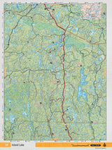 NEON27 Wall Map - Island Lake - Backroad Maps