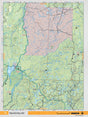 NEON51 Wall Map - Kapuskasing Lake - Backroad Maps