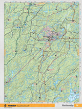 NEON58 Wall Map - Manitouwadge - Backroad Maps