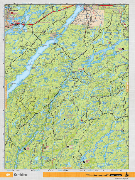 NEON69 TOPO Map - Geraldton - Backroad Maps