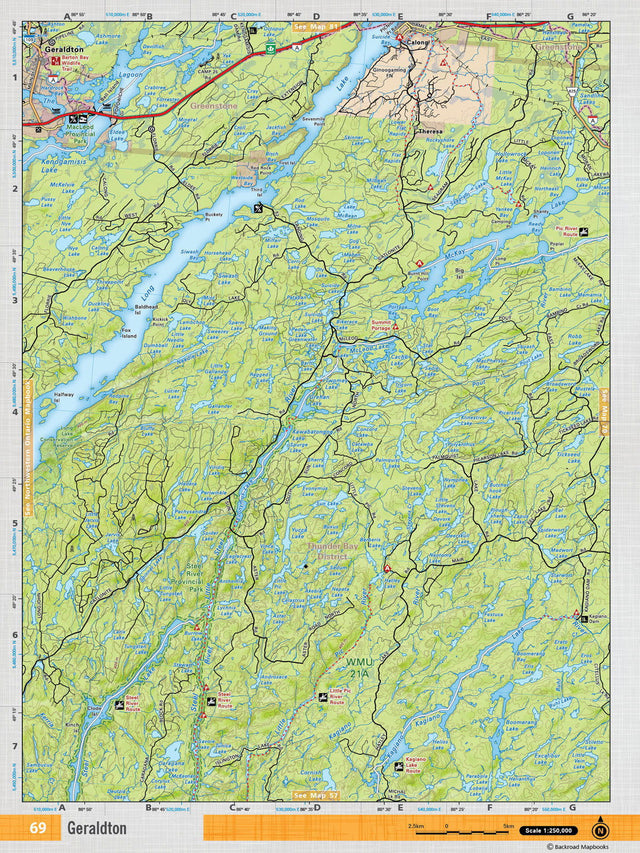 NEON69 TOPO Map - Geraldton - Backroad Maps