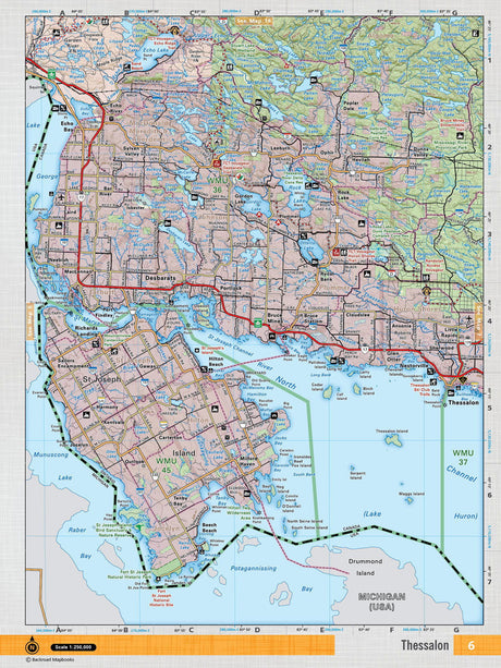 NEON6 TOPO Map - Thessalon - Backroad Maps