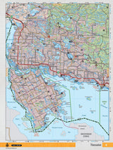 NEON6 Wall Map - Thessalon - Backroad Maps