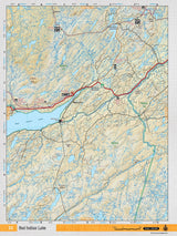 NFLD33 Wall Map - Red Indian Lake - Backroad Maps