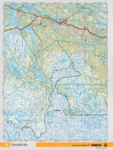 NFLD65 Wall Map - Churchill Falls - Backroad Maps