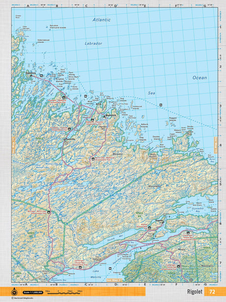 NFLD72 Wall Map - Rigolet - 