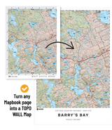 NFLD9 Wall Map - Burgeo - Backroad Maps