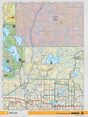 NOAB13 Wall Map - Wolf Lake - Backroad Maps