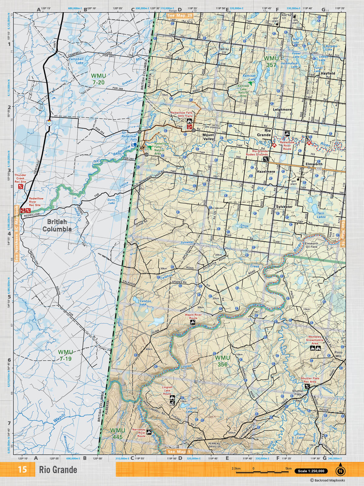 NOAB15 TOPO Map - Rio Grande - Backroad Maps