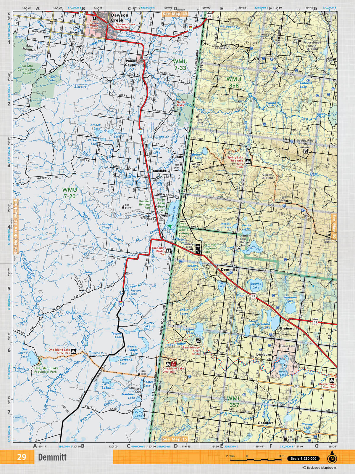 NOAB29 TOPO Map - Demmitt - Backroad Maps