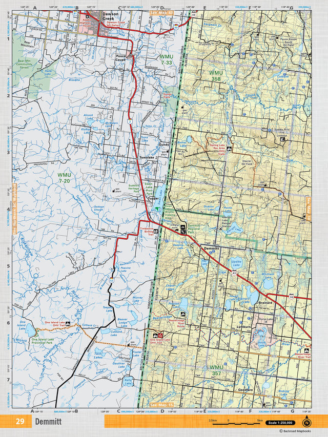 NOAB29 TOPO Map - Demmitt - Backroad Maps