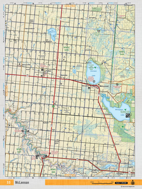 NOAB33 TOPO Map - McLennan - Backroad Maps