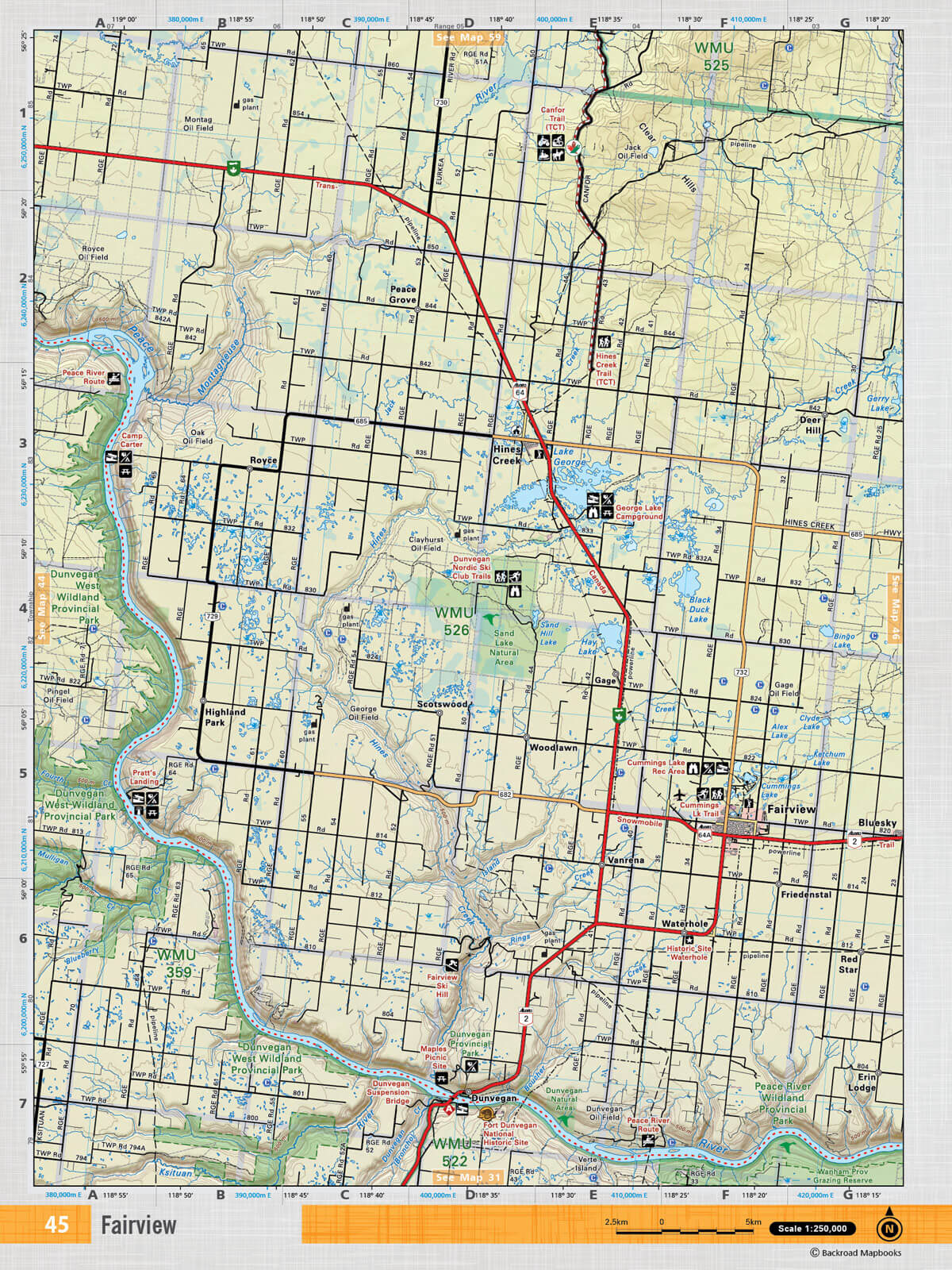 NOAB45 TOPO Map - Fairview - Backroad Maps