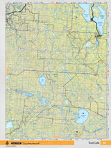 NOAB50 Wall Map - Trout Lake - Backroad Maps