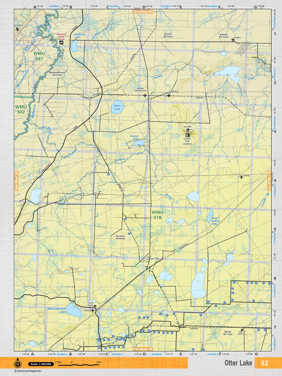 NOAB52 TOPO Map - Otter Lake - Backroad Maps
