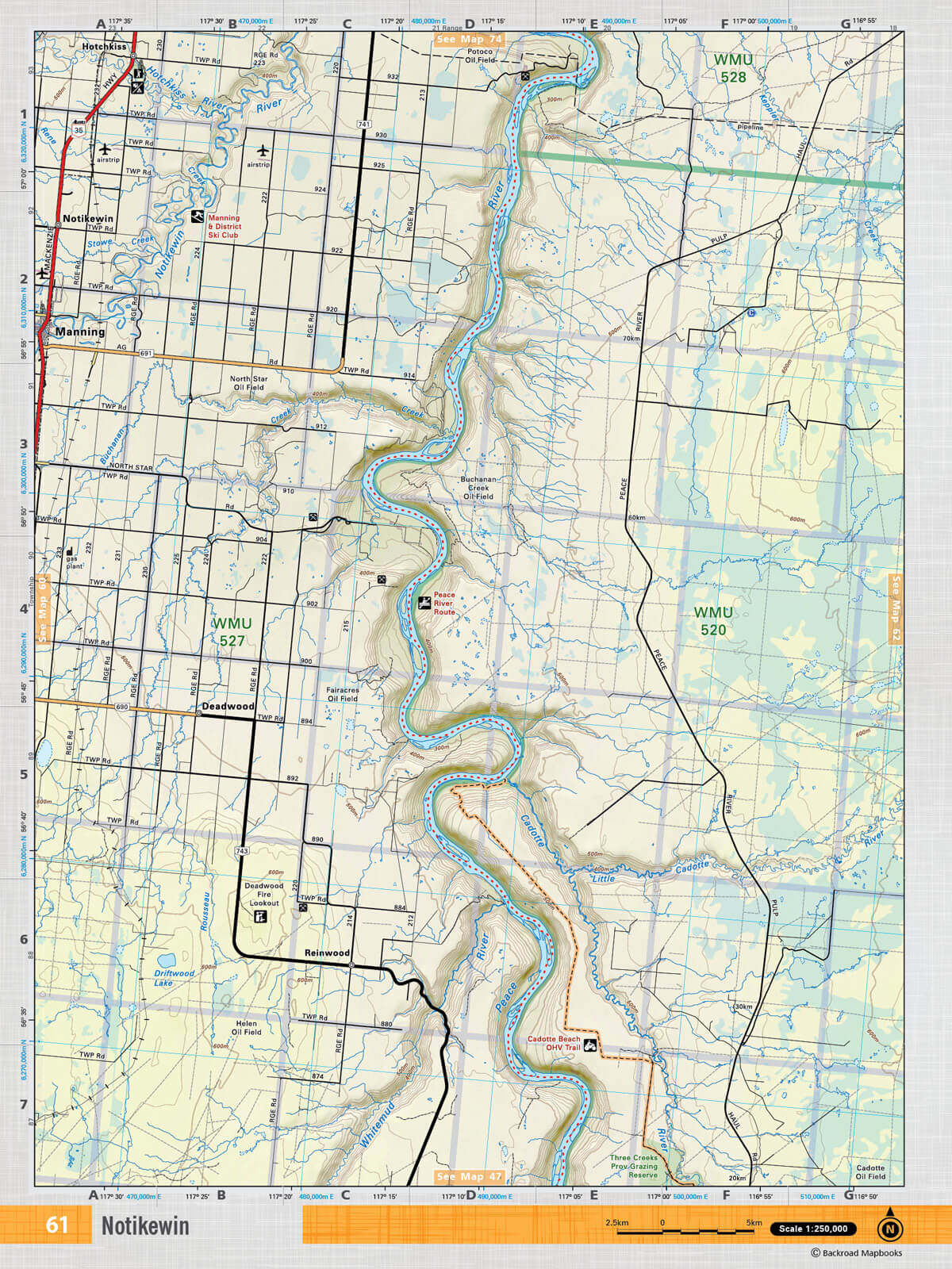NOAB61 TOPO Map - Notikewin - Backroad Maps