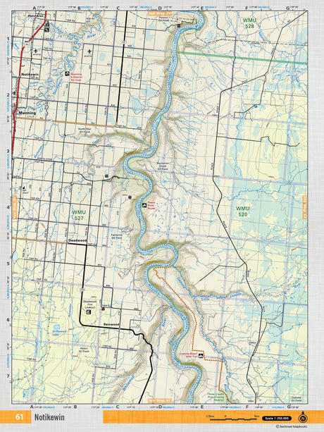 NOAB61 Wall Map - Notikewin - 