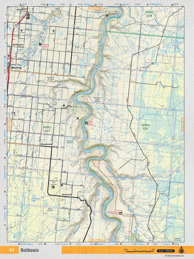 NOAB61 Wall Map - Notikewin - 