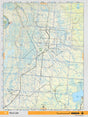 NOAB75 Wall Map - Bison Lake - Backroad Maps