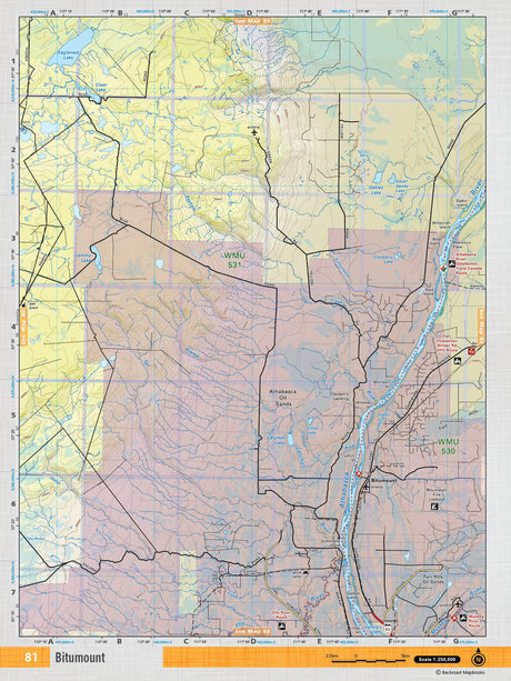 NOAB81 TOPO Map - Bitumount - Backroad Maps