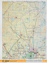 NOAB8 Wall Map - Fort Assiniboine Sandhills Wildland - Backroad Maps