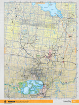 NOAB92 Wall Map - Zama City - Backroad Maps