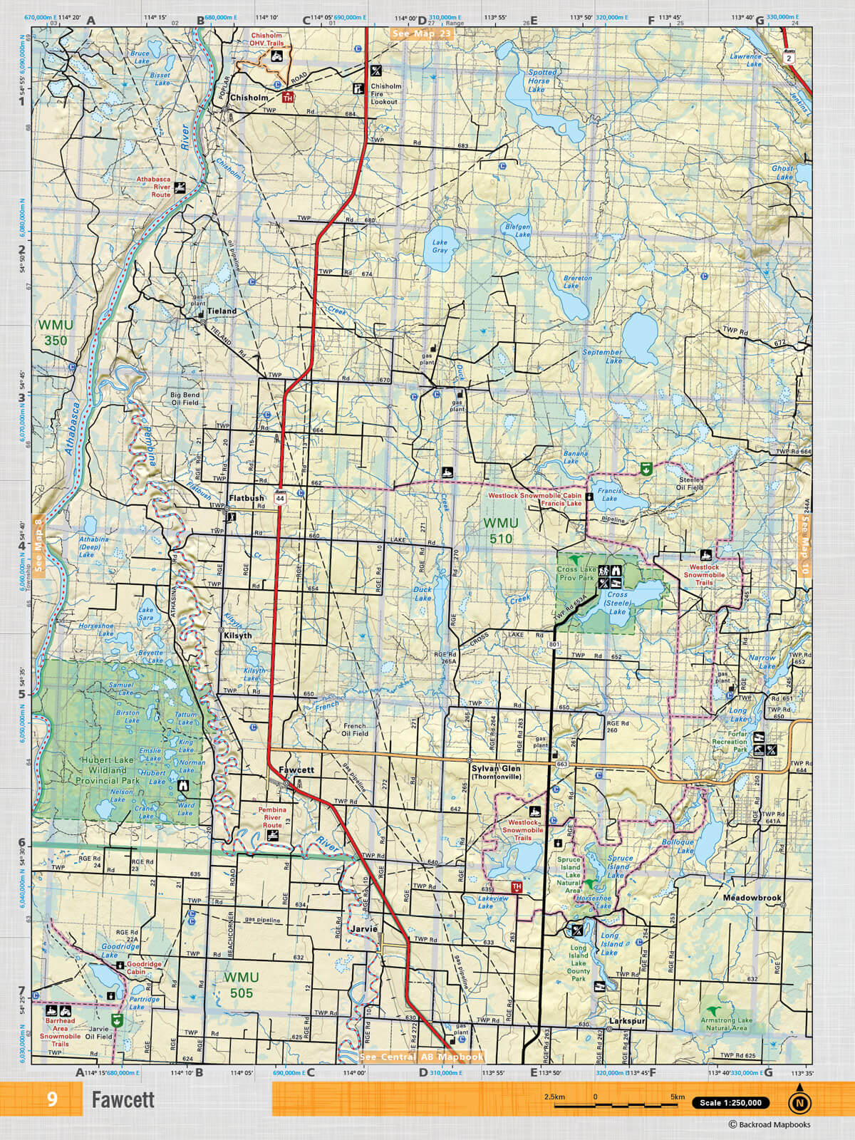 NOAB9 Wall Map - Fawcett - 