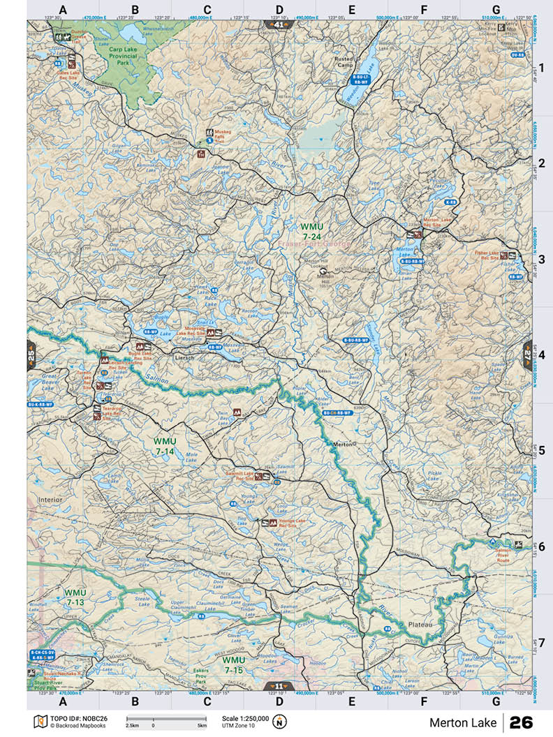 NOBC26 TOPO Map - Merton Lake - Backroad Maps