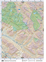 NOBC29 Wall Map - Monkman Provincial Park - Backroad Maps