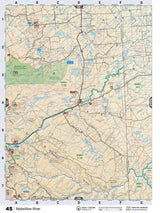NOBC45 Wall Map - Redwillow River - Backroad Maps