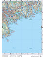 NSNS16 Wall Map - Halifax to Dartmouth - Backroad Maps
