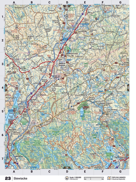 NSNS23 TOPO Map - Stewiacke - Backroad Maps