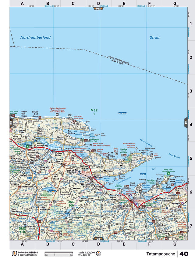 NSNS40 TOPO - Tatamagouche - TOPO Map