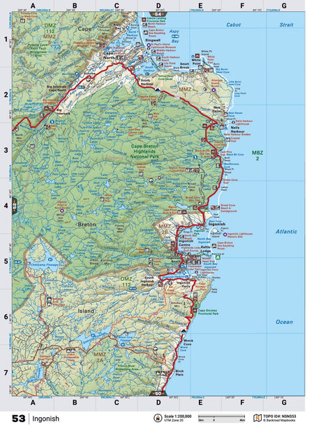 NSNS53 TOPO - Ingonish - TOPO Map