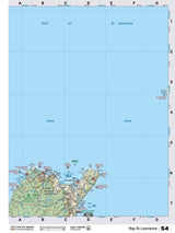 NSNS54 Wall Map - Bay St Lawrence - Backroad Maps