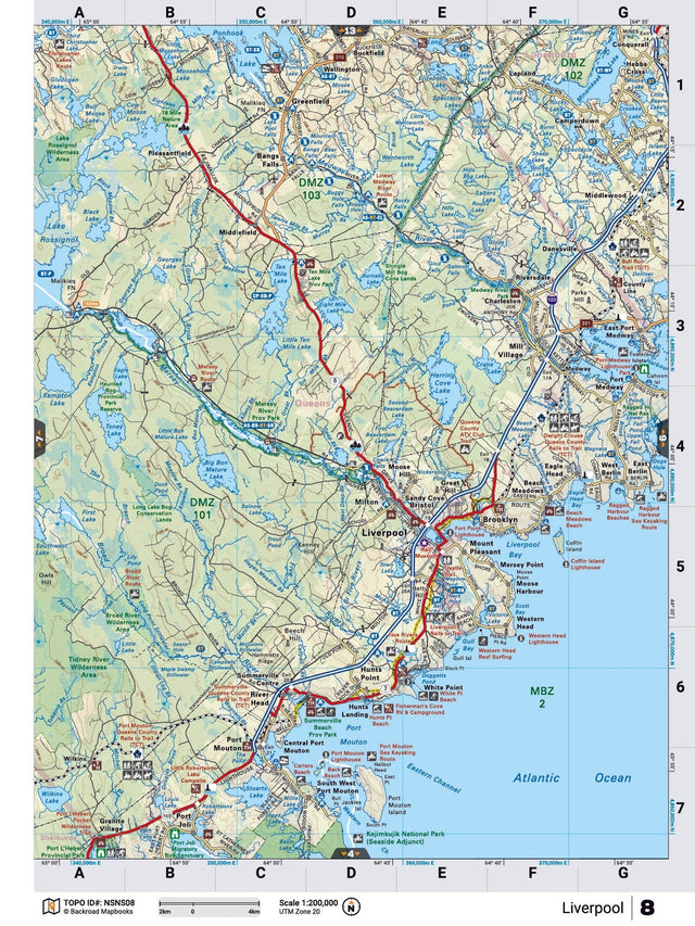 NSNS8 TOPO Map - Liverpool - Backroad Maps