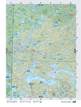NWON46 TOPO Map - Caribou Falls - Backroad Maps