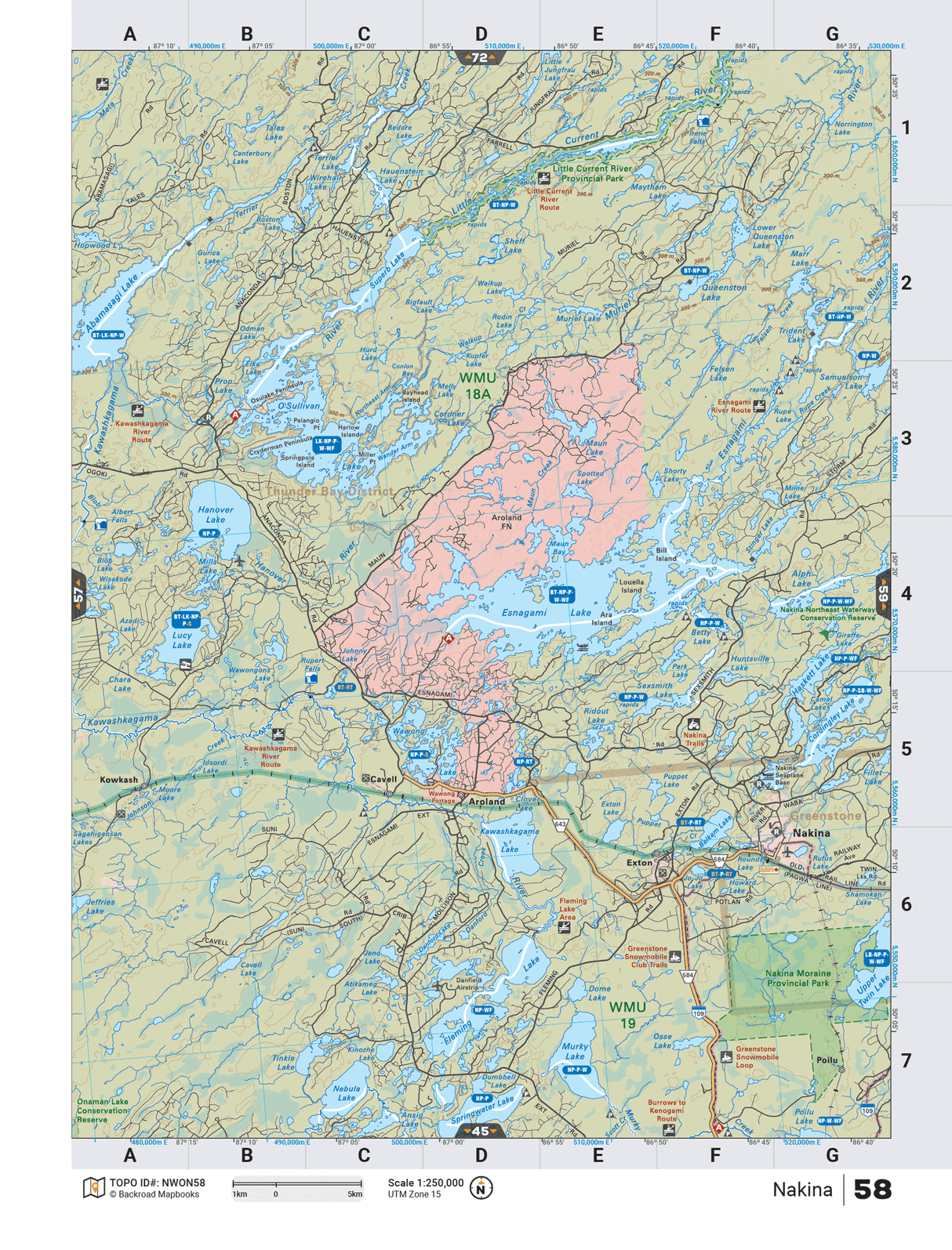 NWON58 TOPO - Nakina - TOPO Map