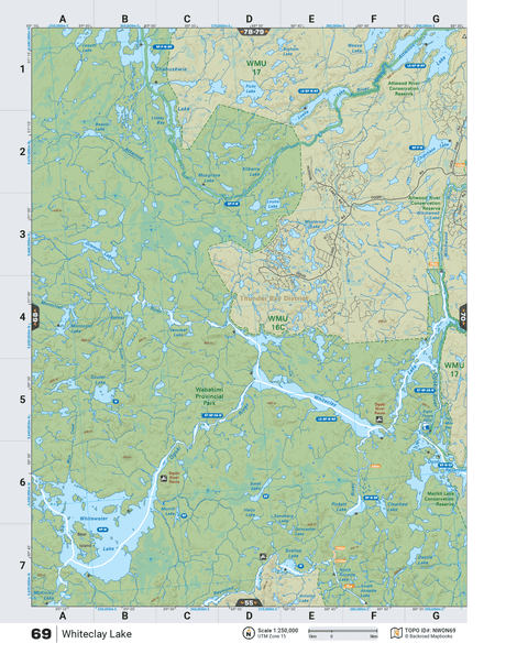 NWON69 TOPO Map - Whiteclay Lake - Backroad Maps