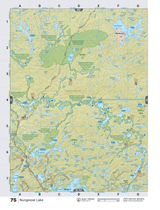 NWON75 Wall Map - Nungesser Lake - Backroad Maps