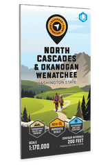 North Cascades, Okanogan Wenatchee, Washington State - Destination Map - Backroad Maps