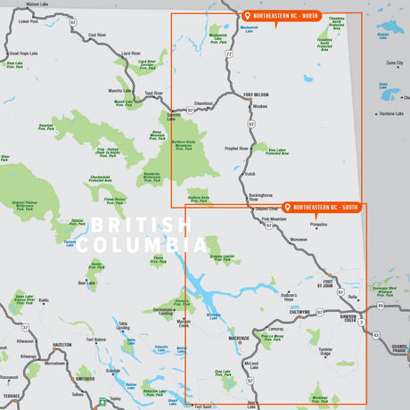 Northeastern BC - Recreation Map - Backroad Maps