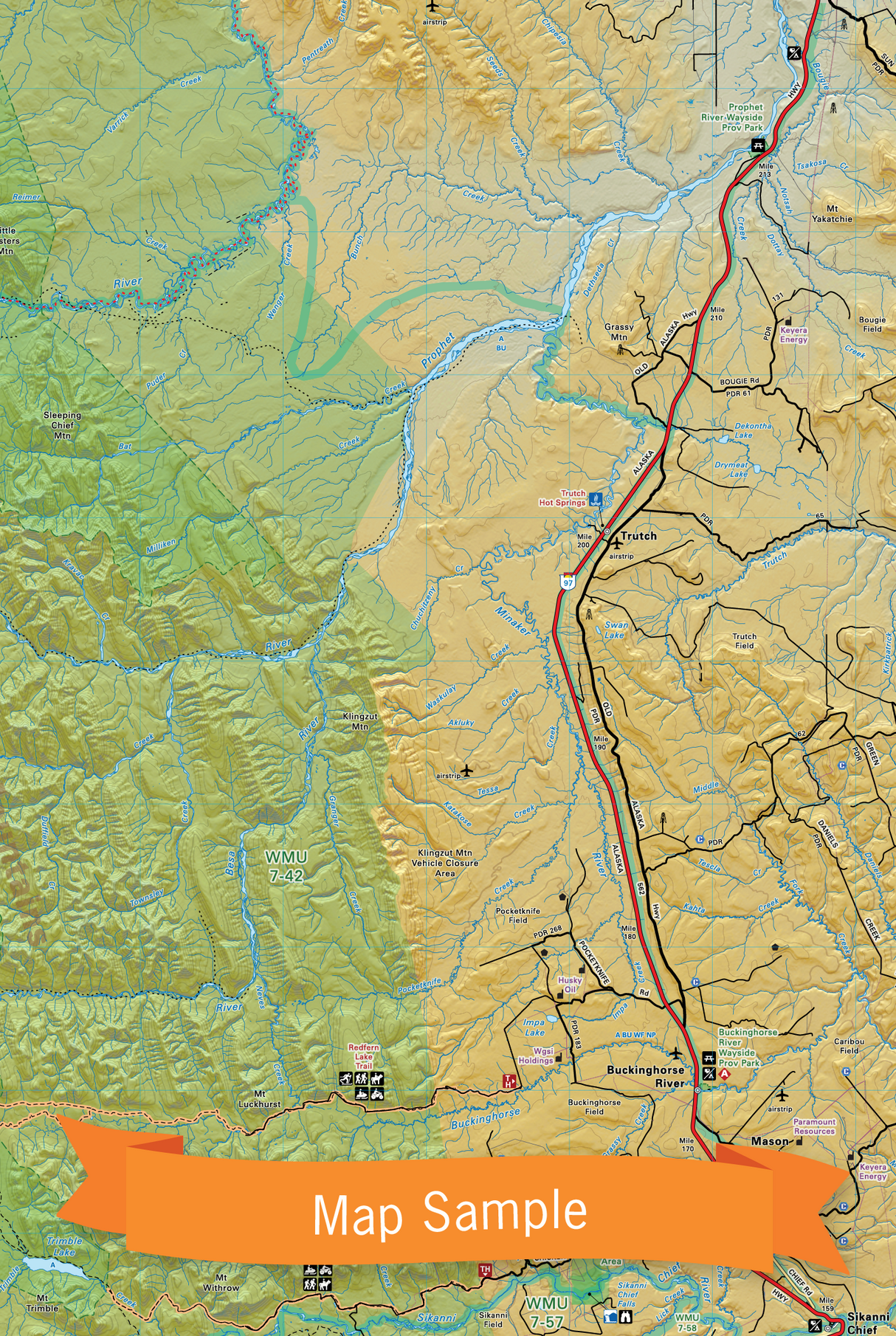 Northeastern BC - Recreation Map - Backroad Maps