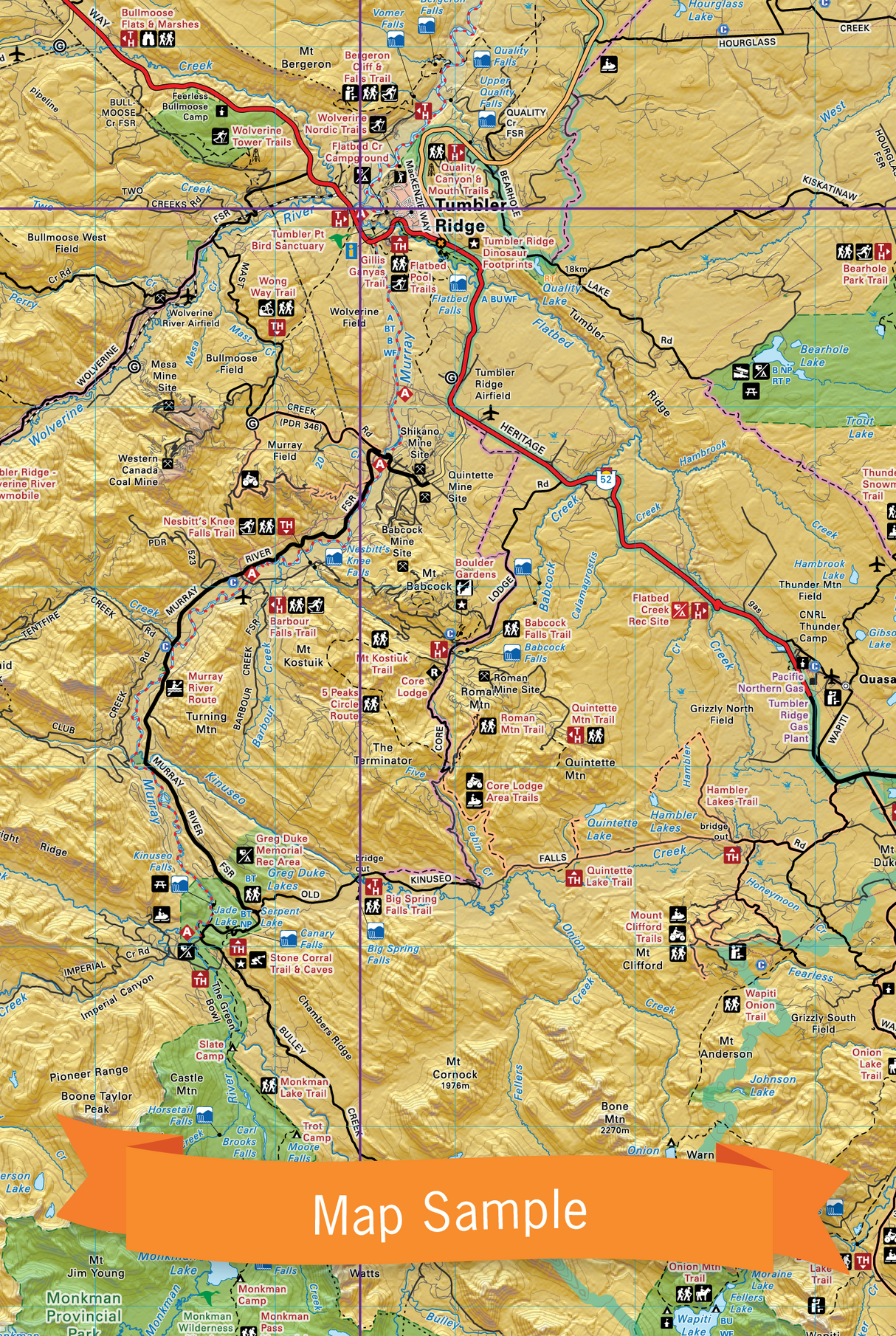 Northeastern BC - Recreation Map - Backroad Maps
