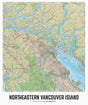 Northeastern Vancouver Island, BC - Wall Map - Backroad Maps