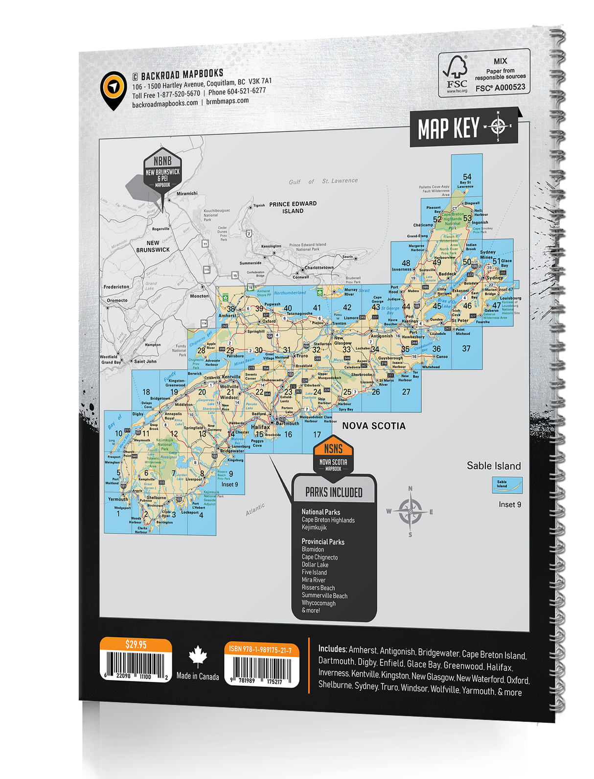 Nova Scotia Backroad Mapbook - Backroad Maps