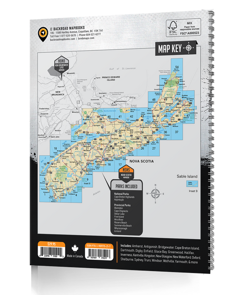 Nova Scotia Backroad Mapbook - Backroad Maps